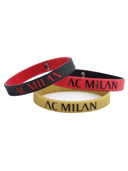Set braccialetti con logo AC MILAN